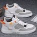 Spring And Summer High Top Shoes Men's Flat Shoes Trendy All Match Student Casual Shoes Trendy Shoes Men's Shoes_vogvips.com