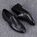 Euro Step Spring And Autumn New Casual Formal Leather Shoes Breathable Business Men's British Style Slip-On Loafers Sole Soft_vogvips.com