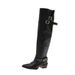 Pointed-Toe Knee-High Boots 2025 Fall/Winter New Chunky Heel Boots Stylish And Versatile_vogvips.com