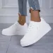 Women's Casual Sports Thick Bottom Low Tops Lace Up Vulcanised Shoes Lightweight Rubber Soled Winter Season Adult_vogvips.com