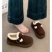 Thick-Soled Fleece-Lined For Women 2024 New Autumn Winter Loafers Birken Cotton Shoes Warm Snow Boots_vogvips.com