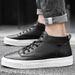 Men's Shoes Medium Top Board Shoes White Shoes Casual Shoes Sports Shoes Men's Medium Tube Handmade Short Boots_vogvips.com
