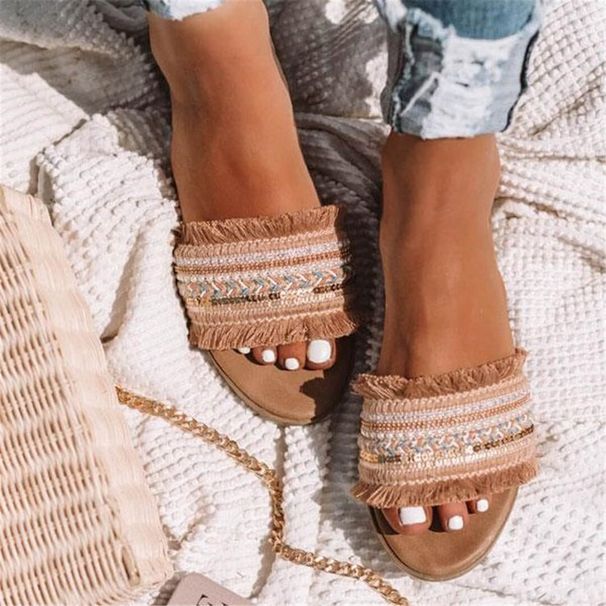 Women's Roman Style Flat Sandals Hollow Out Design Summer Style Plus Sizes_vogvips.com