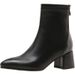 Autumn Winter New Small Martin For Women 31 32 33 Elastic Slimming Pointed Toe Large Size Women's Short Boots 41 To 43_vogvips.com