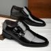 Euro Step Large Size Available Pointed Toe Groom Wedding Business Formal Men's Shoes_vogvips.com