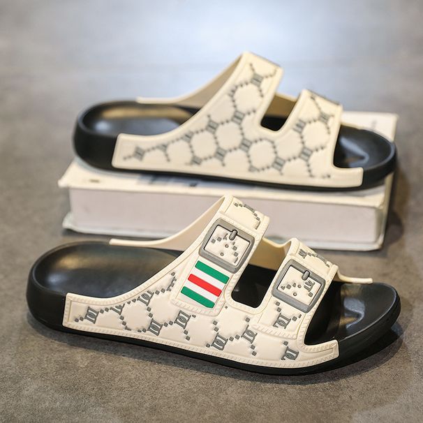 One Character Mop Men's High-end Wear, Home And Outdoor Fashion, Korean Version For Indoor Slippers_vogvips.com