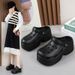 9CM Thick Sandals 2024 New Summer Slippers High Heel Soft Sole Beach Garden Outdoor Waterproof Women's Hole Shoes_vogvips.com