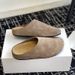 Crestar Women's Slip On Suede Clogs Comfortable Cork Footbed Leather Mules Shoes With Arch Support New Outdoor Men Beach Sandals_vogvips.com