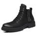 European Warm Series 2025 Autumn Winter Martin Men Trendy Versatile Genuine High-top British Style Yellow Leather Boots Workwear Men's Shoes_vogvips.com