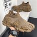 Socks Men's 2025 Spring Summer New Casual Soft Sole Sneakers Large Size Men Slip-On Breathable Dad Shoes_vogvips.com