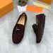 New Matte Metal Buckle Loafers For Men Lightweight Lazy Casual Genuine Leather Breathable Slip-On Shoes_vogvips.com