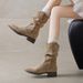 Melard Mid-Calf Short For Women 2025 Autumn Winter New Western Cowboy Slouch Thick Sole Martin Single Boots_vogvips.com