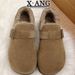 Cow Suede Full-Coverage Shoes For Women, Fleece-Lined Warm Cotton Shoes, Snow Boots, Winter New Slip-On_vogvips.com