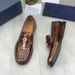 Spring And Summer Breathable Genuine Loafers For Men High-End Business Casual Slip-On Leather Fashionable Elegant Single_vogvips.com