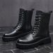 European Warm Series 2025 New 9-Hole Martin Men Genuine Plus Velvet Warm Long Tube Leather Autumn And Winter Thick Bottom Tooling Boots_vogvips.com