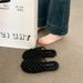 Women's Exquisite Fishnet Woven Openwork Perforated Closed Toe Slippers Summer Wear High-End Sandals_vogvips.com