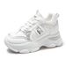 Inner Height Increase Dad For Women Thick Sole 2024 New Spring Autumn Leather Surface Small Size Slimming Casual Sports_vogvips.com