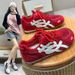 Retro German-style Women's Sneakers 2026 Summer New Versatile Breathable Mesh Casual Sports Thick-soled White Forrest_vogvips.com