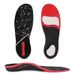 hot selling black and red printed flat foot correction arch insoles_vogvips.com