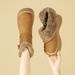 Women's Snow Boots With Fur Integrated And Thickened Short Boots, Children's Non Slip Cotton Shoes_vogvips.com
