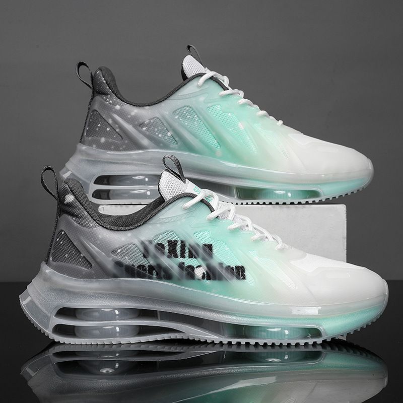 New Double Air Cushioned Casual Sports Running Junior High School Booster Daddy Hipster Shoes_vogvips.com