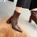 26ss For Pointed Toe Women Autumn Winter New High Heel Elegant Socialite Fashion Trendy Short Boots This Year_vogvips.com