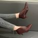 Elegant Pointed Toe Chunky Heel Short Boots plus Size Sexy Martin Cowboy Boots European American Style for Women_vogvips.com