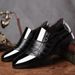 Men's dress leather shoes Fashion carved men's shoes_vogvips.com