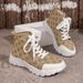 Women's Breathable Knit Sneakers - Lightweight Floral Mesh Walking Shoes For Travel/Gym (Black/Khaki/Pink) - EU 36-43_vogvips.com