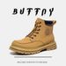 Leather Retro Men's Shoes Light Luxury High-end Martin Boots Thick-soled Heightening Tooling Boots_vogvips.com