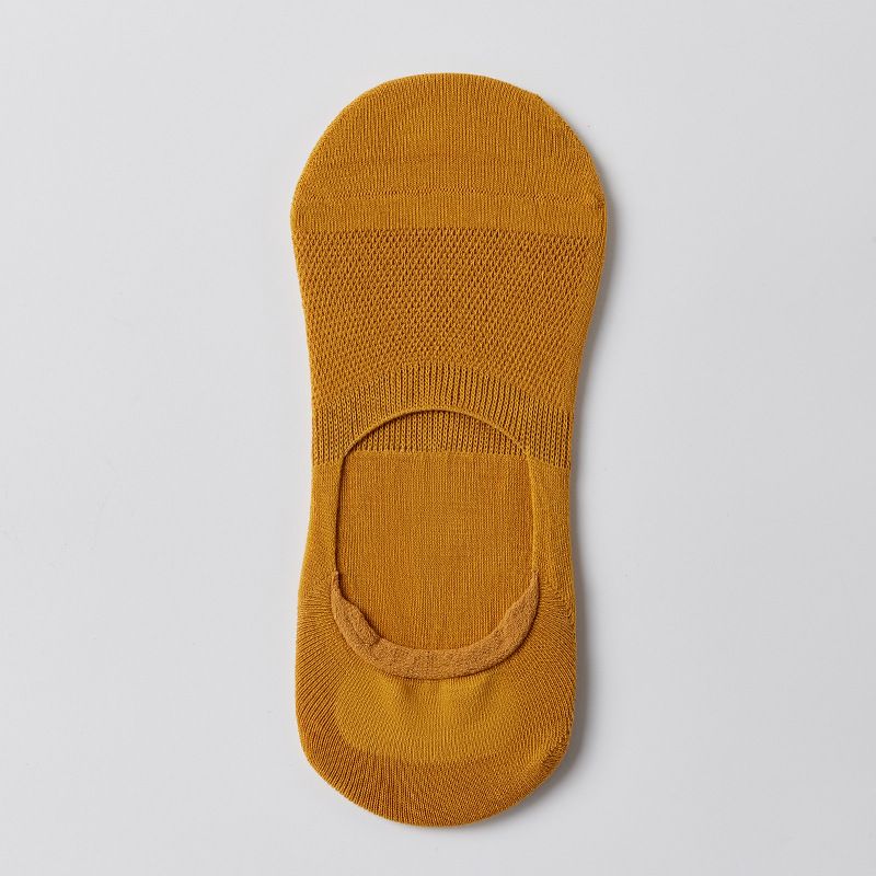 Men's Socks Summer Shallow Invisible Socks Thin Mesh Silicone Non Slip Men's Socks Solid Color Cotton Socks Boat Socks Men's Short Socks_vogvips.com