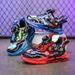 Boys' Leather New Button Sports Shoes Autumn Soft And Light Children's Shoes Boy Student Mecha Running Shoes_vogvips.com