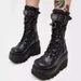 Demonia 9.5cm Thick Sole Motorcycle Y2K Dark Gothic Punk Mid-Calf For Women Cosplay Dance Boots_vogvips.com