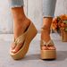Summer New Style Plus Size Platform Flip Flops Women's Shoes European And American Style_vogvips.com