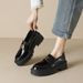 Platform Loafers Women's Retro New Single Shoes Women's British Style Small Leather Shoes_vogvips.com