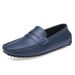 New leather bean shoes men's leisure driving shoes soft sole fashion set feet with lazy shoes_vogvips.com