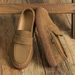 New men's casual shoes suede leather breathable non-slip soft sole set foot single shoe cargo board shoes_vogvips.com