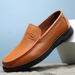 Unbeatable Quality 2024 Four Seasons Head Breathable Fashion Bean Men's Genuine Casual Business Leather Shoes_vogvips.com