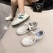 Little White Fahionable Caual Port Board Lace Up New Low Top Big Toe Hoe, Tudent Korean Verion Women'_vogvips.com
