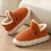 Autumn Winter Cotton Slippers For Women With Heel, Thick Soft Sole, Indoor Home Warm Maternity Shoes, Full Coverage_vogvips.com