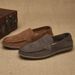 New Releases In December Spring And Summer British Style Casual Slip-On Breathable Loafers Genuine Leather Soft Sole Men's Shoes_vogvips.com