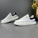 Men's Thick Soled White Toe Layer Cowhide Sports Board Shoes, Versatile And Trendy Men's Shoes_vogvips.com