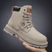 European Warm Series Men's Martin Extra Large Size 48 British Style High Top Work Leather Boots_vogvips.com