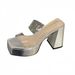 Waterproof Platform Chunky Sandals For Women, Summer 11cm Ultra-high Heel Transparent Strap, Sexy Nightclub Thick-soled_vogvips.com