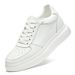 Men's Shoes Inner Height Increase Sports And Leisure Shoes, Small White Shoes, Low-top Cowhide Surface Thick-soled Running Sports Board Shoes_vogvips.com