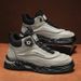 European Warm Series Rotating Button Martin Boots Autumn Men's British Style High-top Wear-resistant Waterproof Workwear Trendy Shoes_vogvips.com