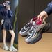 Dad Shoes Female Student Sports Running Shoes Casual Shoes Platform Height Increase_vogvips.com