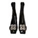 Square Toe Ankle For Women, Internet Celebrity Style, Rhinestone Chunky Heel, High Heels, Patent Leather, Slimming,_vogvips.com