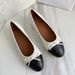 25 New Fragrance-Free Bowknot Little New Style Mid-Heel Shoes Versatile Comfortable Color-Block Fashion Women's Flats_vogvips.com