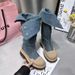 Korean Style Over-the-Knee Long For Women, Denim Washe Shell Toe Thick-Sole Work Fashion Slim Boots, Riing Boots_vogvips.com